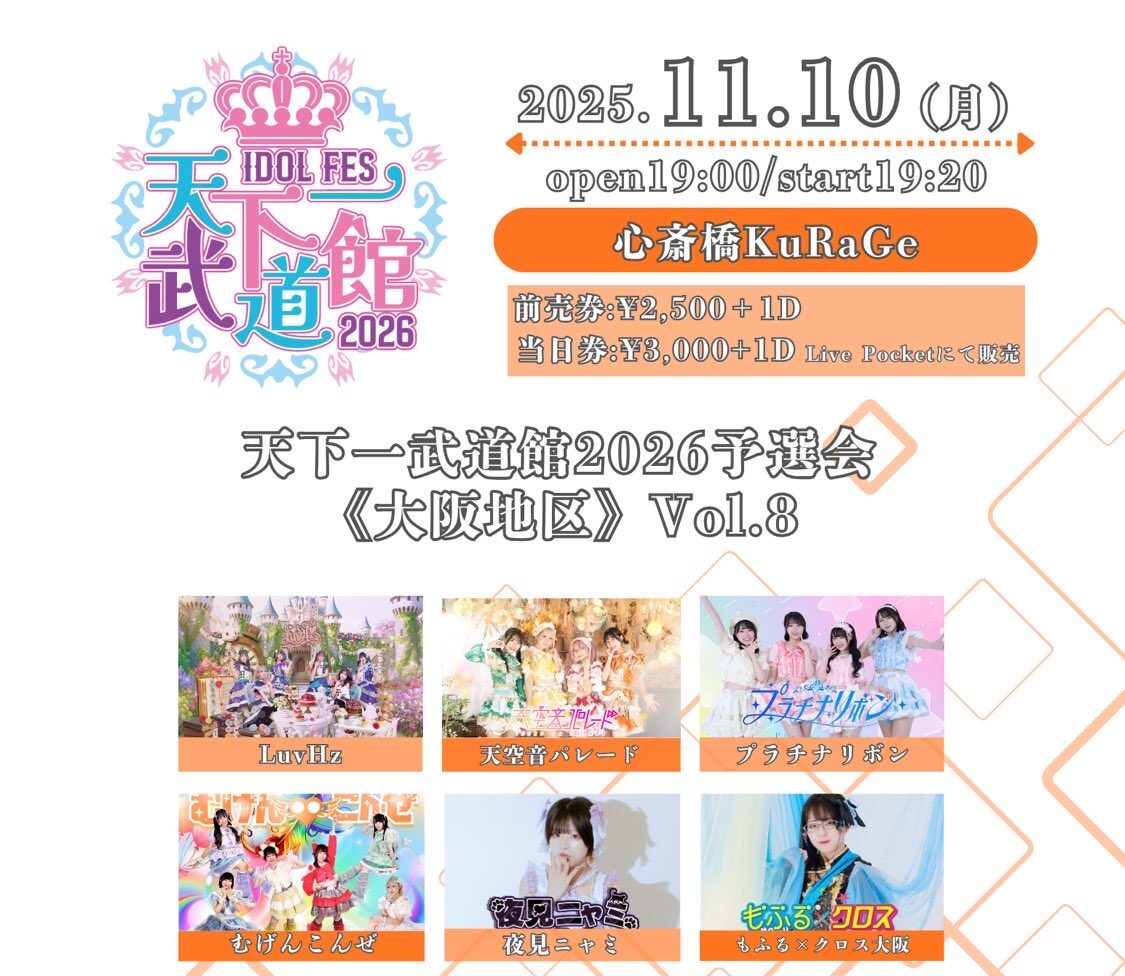 天下一武道館2026予選会《大阪地区》Vol.8